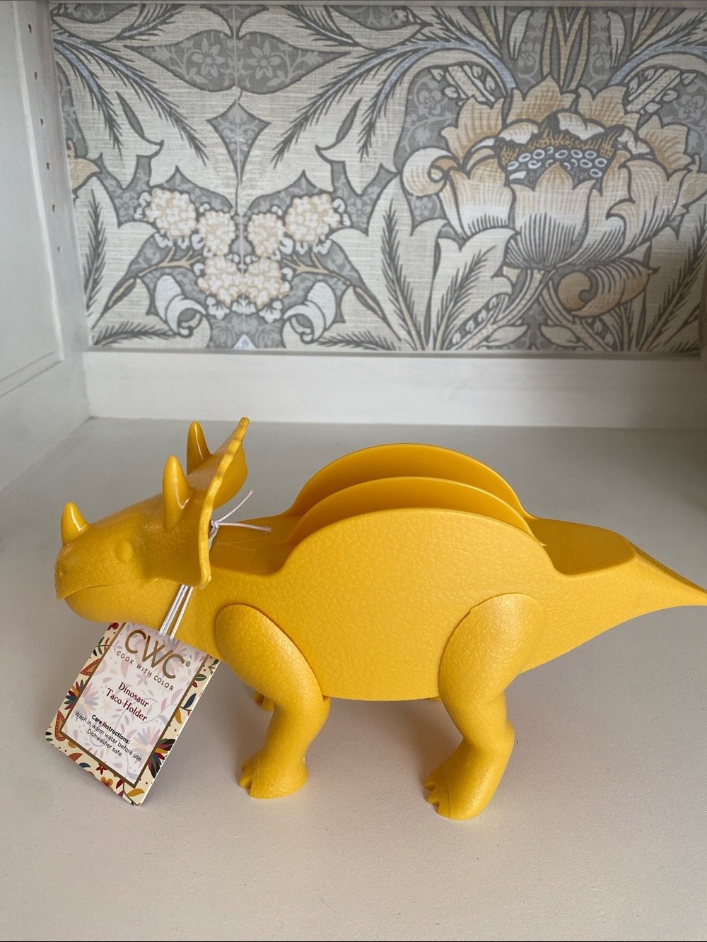 CWC Dinosaur Triceratops Taco Holder - yellow - other colors also available